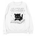Cute Cats And Books Aesthetic Feline Reader Graphic Premium Tri-Blend Unisex Sweatshirt Cute Cats And Books Aesthetic Feline Reader Graphic Premium Tri-Blend Unisex Sweatshirt