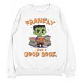 Cute Halloween Teacher Librarian Frankenstein Reading Books Unisex Sweatshirt Cute Halloween Teacher Librarian Frankenstein Reading Books Unisex Sweatshirt