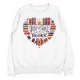 Cute Just A Girl Who Loves Books Heart Shape Reader Unisex Sweatshirt Cute Just A Girl Who Loves Books Heart Shape Reader Unisex Sweatshirt
