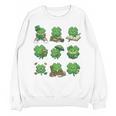 Cute Shamrock Reading St Patricks Day Teacher Book Lovers Unisex Sweatshirt