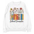 Cute Wildflower Book School Counseling Life School Counselor Unisex Sweatshirt Cute Wildflower Book School Counseling Life School Counselor Unisex Sweatshirt