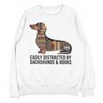 Dachshund Dog Dachshund Decor Books Nerds Dachshund Unisex Sweatshirt