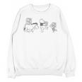 Disney Winnie The Pooh Eeyore Pooh & Piglet Carrying Books Unisex Sweatshirt