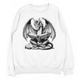 Dragon Reading Book Bookworm Books Dragon Lover Learning Unisex Sweatshirt