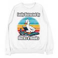 Ducks Books Lover Easily Distracted By Ducks & Books Unisex Sweatshirt