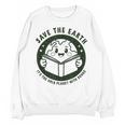 Earth Day 2025 Save Earth It´s Only Planet With Books Reader Unisex Sweatshirt