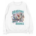 Easily Distracted By Dragons And Books Bookworm Unisex Sweatshirt