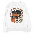 Fall Book Teacher Cat Books Halloween Autumn Librarian Unisex Sweatshirt Fall Book Teacher Cat Books Halloween Autumn Librarian Unisex Sweatshirt