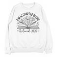Floral Book a New Chapter Begins Retired Retirement Teacher Unisex Sweatshirt