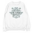 Floral “Read Return Repeat” Book Lovers Readers Librarians Unisex Sweatshirt