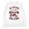 Go Outside Read a Book Vintage Bibliophiles Unisex Sweatshirt Go Outside Read a Book Vintage Bibliophiles Unisex Sweatshirt