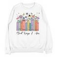 God Says I Am Floral Book Cute Christian Girl Teen Religious Unisex Sweatshirt