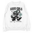 Good Girls Read Spicy Skeleton Book Club Unisex Sweatshirt