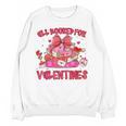 Groovy All Booked For Valentines Books Pink Coquette Bow Unisex Sweatshirt