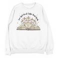 Groovy Flowers Love God Drink Coffee Read Books Christian Unisex Sweatshirt