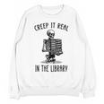 Halloween Skeleton Pun Book Lover Library Joke Unisex Sweatshirt