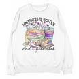 Happiness Is Coffee And a Good Book Women Love Reading Book Unisex Sweatshirt