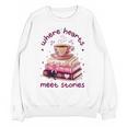Where Hearts Groovy Meet Stories Coffee Books Valentines Day Unisex Sweatshirt Where Hearts Groovy Meet Stories Coffee Books Valentines Day Unisex Sweatshirt