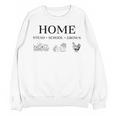 Home Stead School Grown Flowers Book Chicken Unisex Sweatshirt