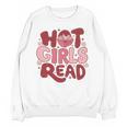 Hot Girls Read Book Lover Feminist Reader Premium Tri-Blend Unisex Sweatshirt