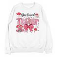 HUGvyn One Loved Teacher Valentine Book Heart Reading Bow Unisex Sweatshirt HUGvyn One Loved Teacher Valentine Book Heart Reading Bow Unisex Sweatshirt