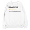 Humankind One Star Introvert People Rating Unisex Sweatshirt Humankind One Star Introvert People Rating Unisex Sweatshirt