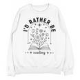 I’d Rather Be Reading Minimal Book Lover Arch Unisex Sweatshirt
