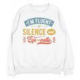 I'm Fluent In Silence And Eye-Rolls Introverts Premium Unisex Sweatshirt