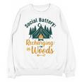 Introvert Camping Social Battery Recharging In The Woods Unisex Sweatshirt Introvert Camping Social Battery Recharging In The Woods Unisex Sweatshirt