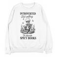 Introvert Read Spicy Books Lover Bookworm Skeleton Reading Unisex Sweatshirt Introvert Read Spicy Books Lover Bookworm Skeleton Reading Unisex Sweatshirt
