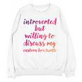 Introverted Willing To Discuss Eastern Box Turtle Introvert Unisex Sweatshirt Introverted Willing To Discuss Eastern Box Turtle Introvert Unisex Sweatshirt