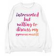 Introverted Willing To Discuss Pyrenean Mastiff Introvert Unisex Sweatshirt Introverted Willing To Discuss Pyrenean Mastiff Introvert Unisex Sweatshirt