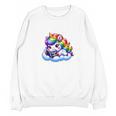 Just One More Chapter Bookish Book Unicorn Reading Book Unisex Sweatshirt