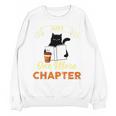 Just One More Chapter Fun Cat Coffee Reading Book Premium Tri-Blend Unisex Sweatshirt