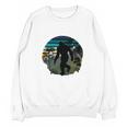 Just Me And My Yeti Retro Sunset Mountain Hiking Introvert Unisex Sweatshirt Just Me And My Yeti Retro Sunset Mountain Hiking Introvert Unisex Sweatshirt