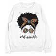 Librarian Teacher Messy Bun Life Book Library Back To School Unisex Sweatshirt