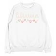 Librarian Valentines Day Daisy School Library Book Lover Premium Unisex Sweatshirt