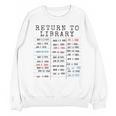 Library Card Due Date Stamp Book Lover Reading Vintage Read Unisex Sweatshirt
