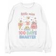 Little Miss 100 Days Smarter Cute Goose Reading Books Girls Unisex Sweatshirt Little Miss 100 Days Smarter Cute Goose Reading Books Girls Unisex Sweatshirt