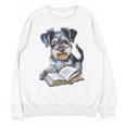 Nerdy Schnauzer Dog Book Lover Glasses Cute Pet For Men Women Kids Unisex Sweatshirt Nerdy Schnauzer Dog Book Lover Glasses Cute Pet For Men Women Kids Unisex Sweatshirt