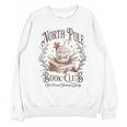 North Pole Readers Club Bookish Xmas Santa Book Reading Unisex Sweatshirt North Pole Readers Club Bookish Xmas Santa Book Reading Unisex Sweatshirt