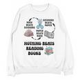 Nothing Beats Reading Rock Paper Scissors Reader Book Lover Unisex Sweatshirt