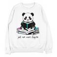 Panda Reading Chapter Books Unisex Sweatshirt Panda Reading Chapter Books Unisex Sweatshirt
