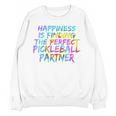 Pickleball Saying Introvert Pickleball Game Partner Unisex Sweatshirt