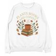 Plants Books And Coffee Nature Leaves Reading Book Lover Premium Tri-Blend Unisex Sweatshirt Plants Books And Coffee Nature Leaves Reading Book Lover Premium Tri-Blend Unisex Sweatshirt
