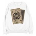 Queen Of Books Playing Card Aesthetic For Book Lovers Premium Tri-Blend Unisex Sweatshirt