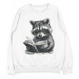 Raccoon With Book Cute Raccoons Reading Books Unisex Sweatshirt Raccoon With Book Cute Raccoons Reading Books Unisex Sweatshirt