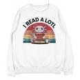 I Read Alotl Axolotl Retro Reading Books Lover Vintage Unisex Sweatshirt I Read Alotl Axolotl Retro Reading Books Lover Vintage Unisex Sweatshirt