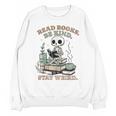 Read Books Be Kind Stay Weird Skeleton Reading Book Lover Unisex Sweatshirt Read Books Be Kind Stay Weird Skeleton Reading Book Lover Unisex Sweatshirt