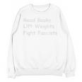 Read Books Lift Weights Fight Fascists Lovers Reading Premium Tri-Blend Unisex Sweatshirt Read Books Lift Weights Fight Fascists Lovers Reading Premium Tri-Blend Unisex Sweatshirt